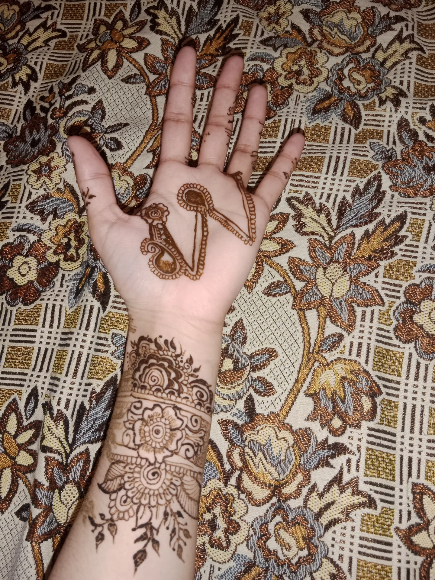 Intricate Mehndi Design on Hand
