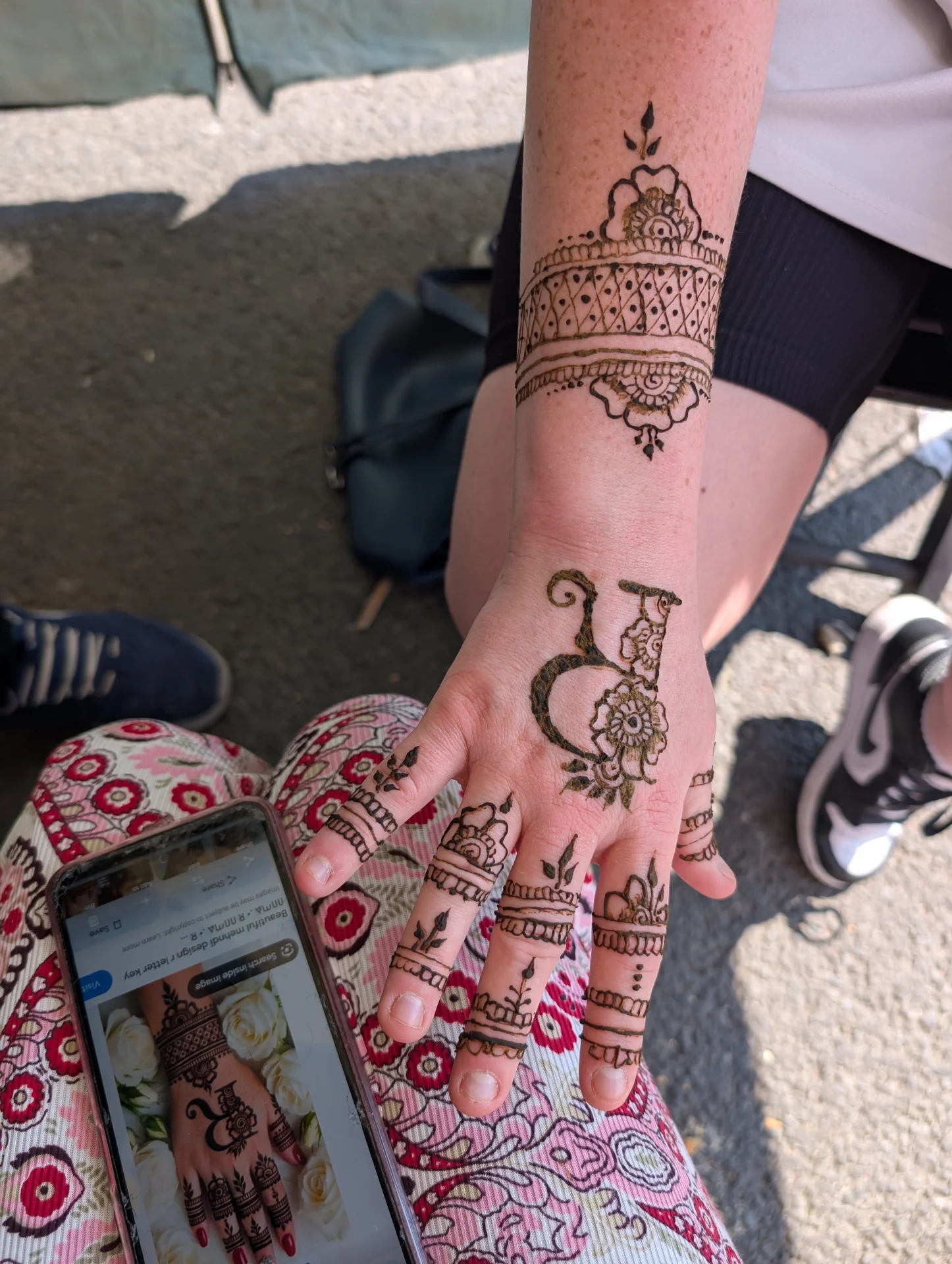 Mehndi design by Bibi Saira Hampshire henna artist